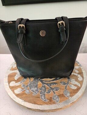 Anne Klein Black Tote Bag